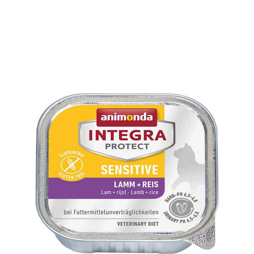 Animonda Integra Sensitive (bárány,rizs) alutálkás - Táplálék-intoleranciás macskák részére (100g)