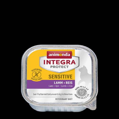 Animonda Integra Sensitive (bárány,rizs) alutálkás - Táplálék-intoleranciás macskák részére (100g)