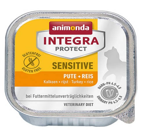 Animonda Integra Sensitive (pulyka-rizs) alutálkás - Táplálék-intoleranciás macskák részére (100g)