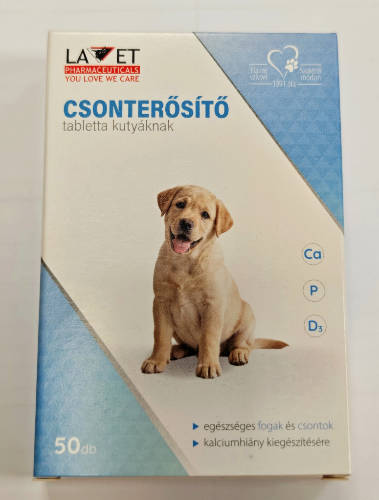 Lavet Calcium Tabletten - Vitamin készítmény (csonterősítő) kutyák részére 50g/50db tbl.