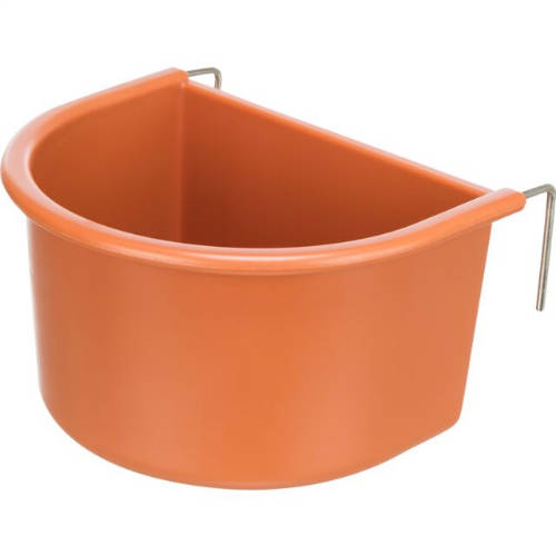 KT26.Trixie Hanging Bowl with Wire Holder - műanyag etető (többféle színben) madarak részére (400ml/8x11cm)