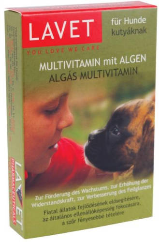 Lavet Multivitamin Mit Algen - Vitamin készítmény (algás) kutyák részére 40g/50db tbl.