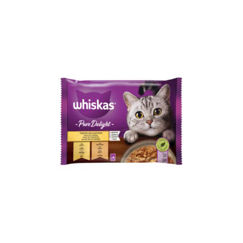 Whiskas Pure Delights Baromfi falatkák aszpikban 4x85g