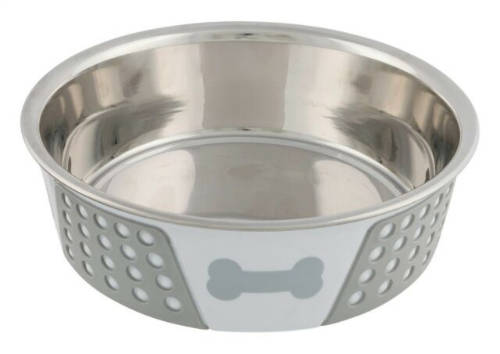 Trixie Stainless Bowl - Rozsdamentes tál, szilikon bevonattal (Ø17cm/0,75l)