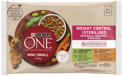 Purina ONE MINI WEIGHT CONTROL PULYKA 4x85g