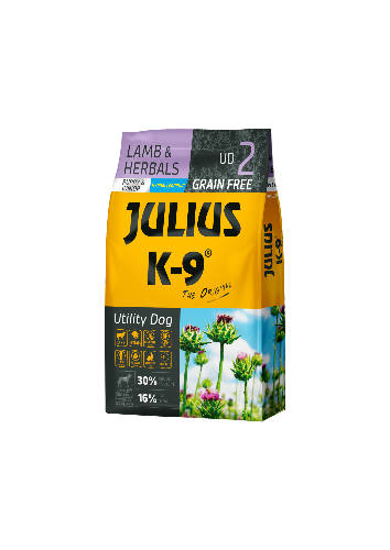 Julius K-9 10kg Utility Dog Hypoallergenic Lamb,herbals Puppy (bárány,gyógynövény) száraztáp - Kölyök kutyák részére