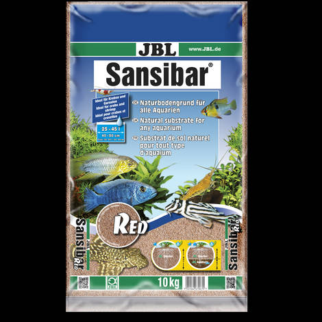 JBL Sansibar Red - talaj (piros színű, finomszemcsés) édes- és sósvízi akváriumokhoz (10kg)