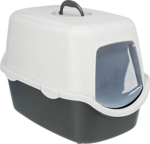Trixie Vico Cat Litter Tray - Fedeles macska WC (szürke) 40x40x56cm