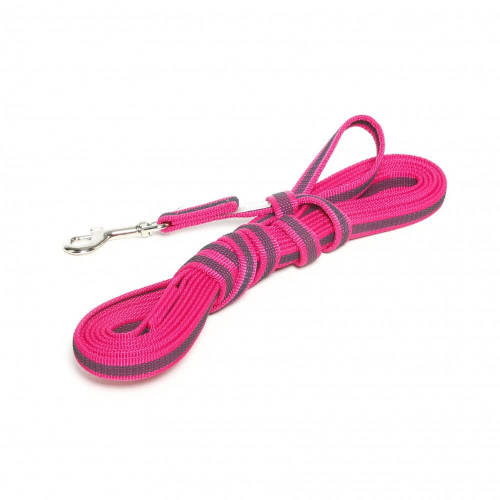 Julius K-9 Color&Gray póráz (gumis, pink-szürke) kutyák részére (14mm/5m)