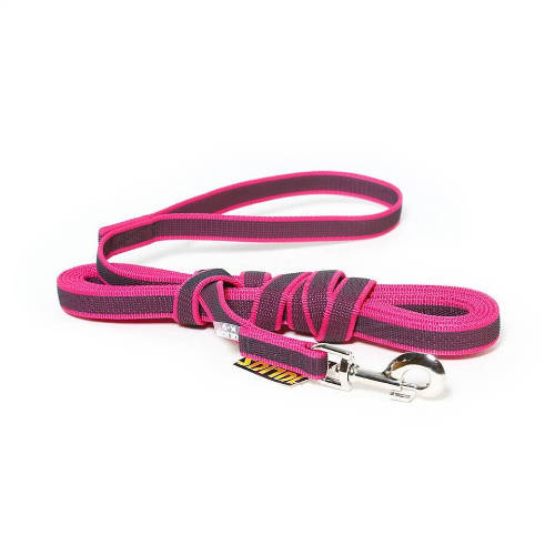 Julius K-9 Color&Gray póráz (gumis, pink-szürke) kutyák részére (20mm/5m)