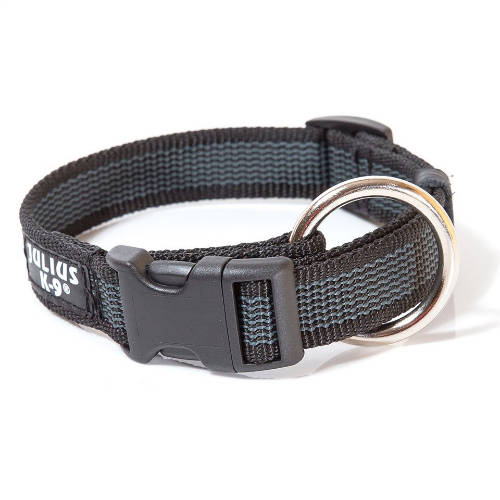 Julius K-9 Color&Gray nyakörv (25mm/39-65cm) fekete-szürke