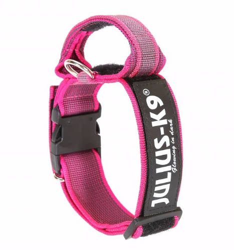 Julius K-9 Color&Gray nyakörv (40mm/38-53cm) pink-szürke