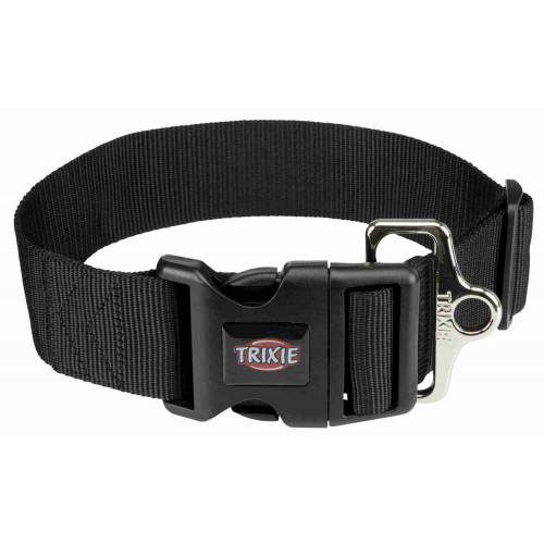 Trixie Premium nyakörv - fekete (M-L) 40-65cm/20mm