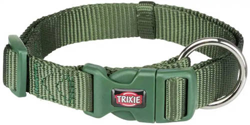 KT24: Trixie prémium - nyakörv - sötétzöld - (M-L) 35-55cm/20mm