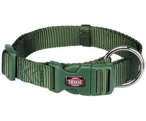 KT24: Trixie Premium Collar - nyakörv (sötétzöld) kutyák részére (S) 25-40cm/15mm