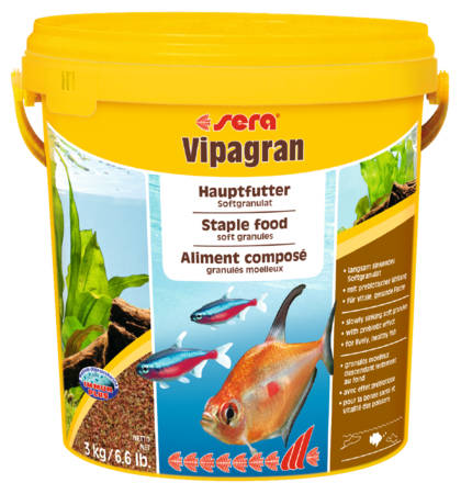 Sera Vipagran - granulátum táplálék díszhalak számára (3,6kg)