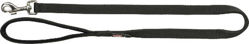 Trixie Premium póráz - fekete - (M-L) 1m/20mm
