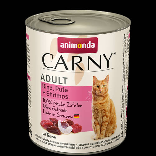 Animonda Carny Adult (marha,pulyka,garnélarák) konzerv - Felnőtt macskák részére (800g)