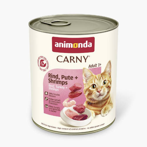 Animonda Carny Adult (marha,pulyka,garnélarák) konzerv - Felnőtt macskák részére (800g)