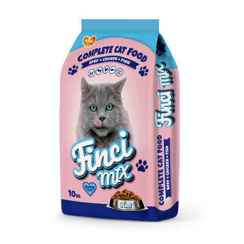 Finci-Mix Adult  (baromfi,hal,marha) száraztáp felnőtt macskák részére (10kg)