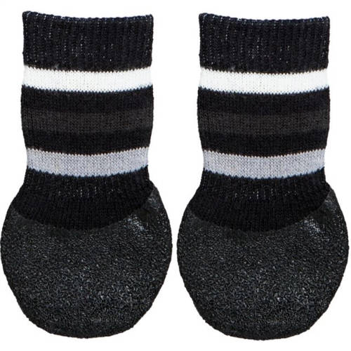Trixie Dog Socks - zokni (csúszásmentes gumitalppal,fekete) kutyák részére (L-XL)