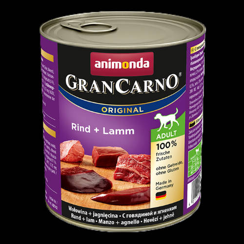 Animonda GranCarno Adult (marha,bárány) konzerv - Felnőtt kutyák részére (800g)