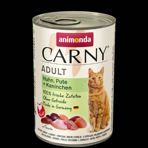 Animonda Carny Adult (csirke,pulyka,nyúl) konzerv - Felnőtt macskák részére (400g)