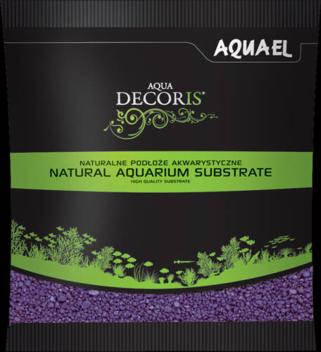 AquaEl Decoris Purple - Akvárium dekorkavics (lila) 2-3mm (1kg)
