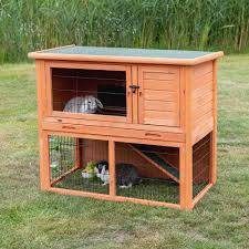 KT26.Trixie Small Animal Hutch with Enclosure - kültéri ház (barna) rágcsálók részére  (116x97x63cm)