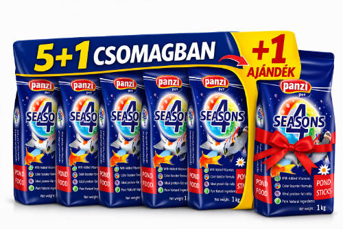 5 + 1 AKCIÓ - Panzi 4 SEASONS Tavi haltáp 5 x 1kg + 1 x 1kg AJÁNDÉK!