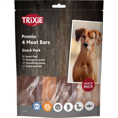 Trixie PREMIO 4 Meat Bars - jutalomfalat (csirke,kacsa,lazac,bárány) 4x100g