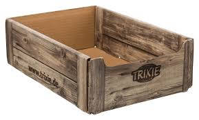 Trixie Display Box Wooden Crate - bemutató karton (fa mintával) 24,5x10x34,5cm