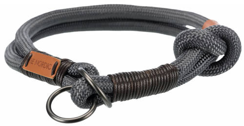 Trixie Be Nordic Collar - nyakörv fonott kötélből (szürke/barna) kutyák részére (L-XL:55cm/Ø13mm)