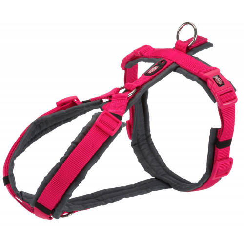 Trixie Trekking - túrahám - fukszia/szürke (S-M) 44-53cm/20mm