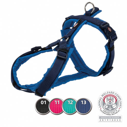 KT24: Trixie Trekking - túrahám - indigókék/királykék (S) 36-44cm/15mm