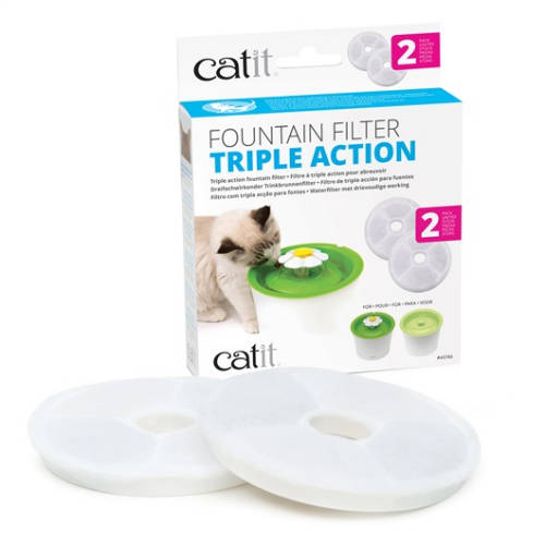 Catit Triple Action Fountain Filter - csere szűrő ( ivókúthoz) 2db (43742W,55600)