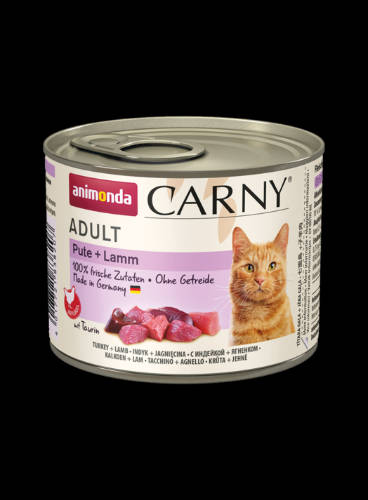Animonda Carny Adult (pulyka,bárány) konzerv - Felnőtt macskák részére (200g)