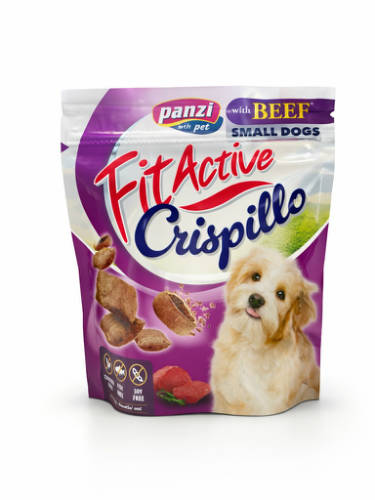 FitActive Crispillo Snack SMALL - Jutalomfalat (marhás) kutyák részére (180g)