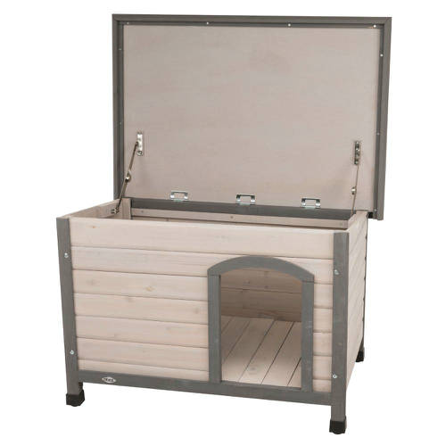 Trixie Classic Dog Kennel - kutyaház (szürke) féltetős (L) 116x82x79cm