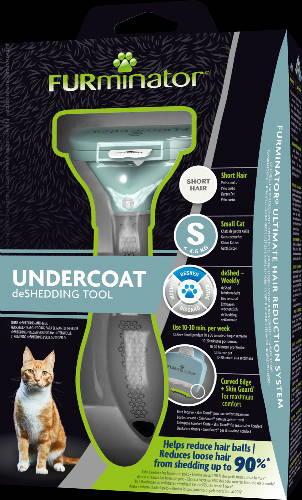 Furminátor Short Hair Cat - aljszőrkefe (több féle színben) rövid szőrű macskák részére (S)