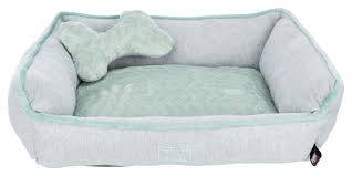 KT24:Trixie Junior Bed - négyszögletes fekhely (szürke/menta szín) kutyák részére (50x40cm)
