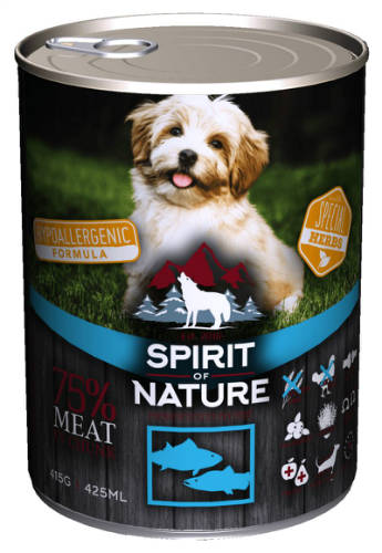 Spirit of Nature Hypoallergenic DOG (Tuna & Salmon) 415g