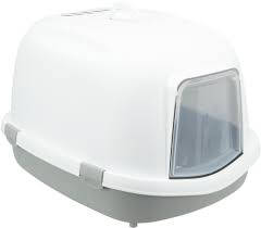 Trixie Primo XXL Litter Tray - fedeles macska wc (szürke/fehér) macskák részére (56x47x71cm)
