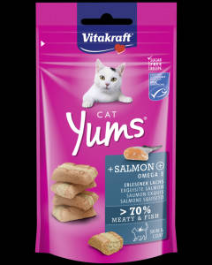 Vitakraft Cat Yums Snack - puha jutalomfalat (lazaccal) macskák részére (40g)