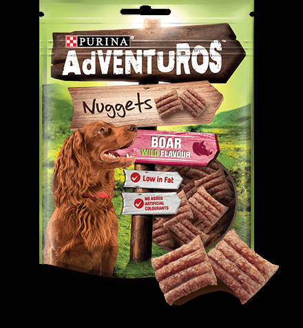 Purina Adventuros nuggets - jutalomfalat (vaddisznó) kutyák részére (90g)