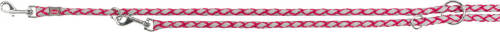 Trixie Cavo Reflect Adjustable Leash - fényvisszaverő,fonott póráz - fukszia - (S-M) Ø12mm/2m