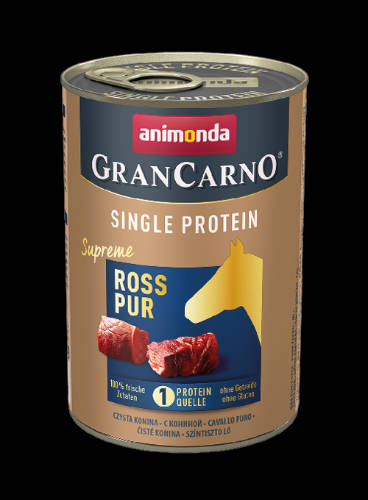 Animonda GranCarno Adult (single protein) konzerv - Felnőtt kutyák részére, lóhússal (400g)