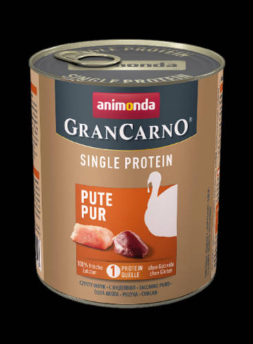 Animonda GranCarno Adult (single protein) konzerv - Felnőtt kutyák részére, pulykahússal (800g)