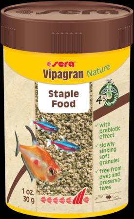Sera Vipagran Granules - granulátum táplálék díszhalak számára (100ml/39g)