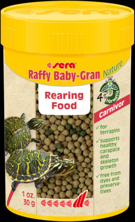 Sera Nature Raffy Baby-Gran - Granulátum táplálék hüllők részére (100ml/30g)